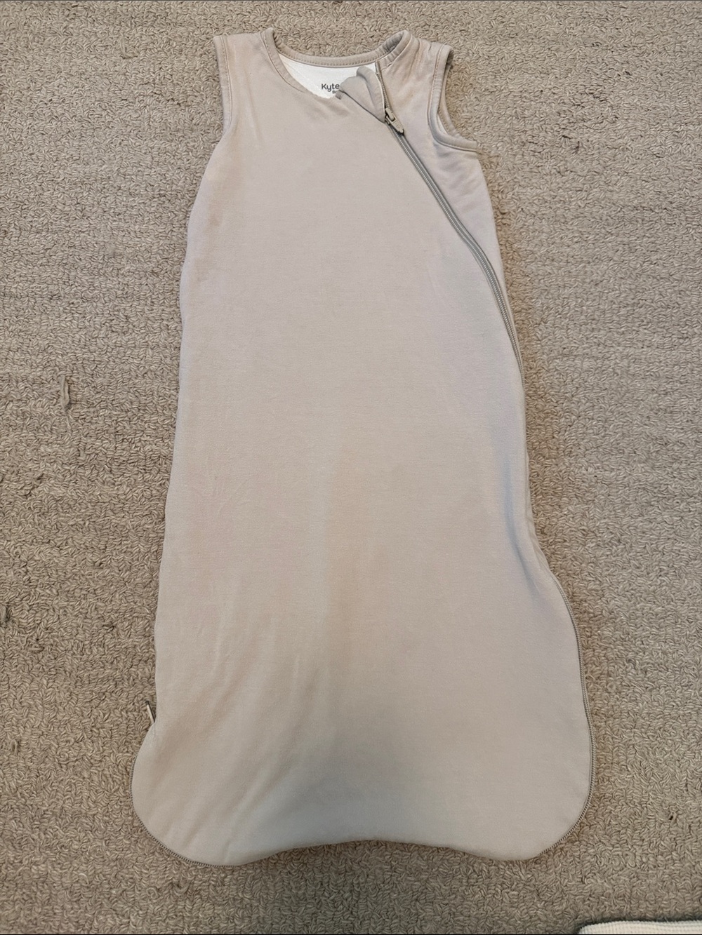 Kyte BABY Neutral Beige Sleeveless Zip Sleep Sack Small 1.0 tog